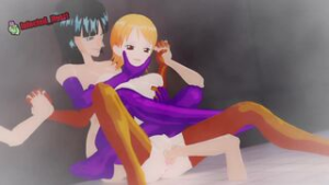 Robin Uses Her Devil Fruit on Nami [Infected_Heart] - One Piece animation on Crohasit