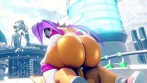 Rouge Riding Tails - ﻿3D animation on Crohasit