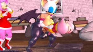Rouge Using An Amy Toy - ﻿3D animation on Crohasit