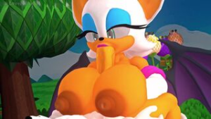 Rouge tittyfuck Tails - ﻿3D animation on Crohasit