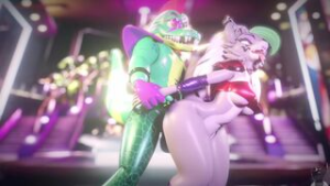 Roxanne Wolf loves doggy style - Five Nights at Freddy's animation on Crohasit