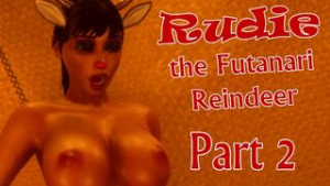 Rudie the Futanari Reindeer, Part 2 - ﻿3D animation on Crohasit