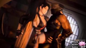 Ryu Fucks Momiji Against the Pillar – Black Spleen Lotus - Dead or Alive animation on Crohasit