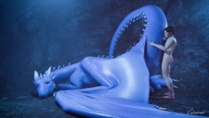 Saphira and Eragon - ﻿3D animation on Crohasit
