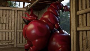 Scolipede barn mating - ﻿3D animation on Crohasit