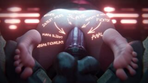 Shepard x Krogan (bodywritings) [Mept44] - Mass Effect animation on Crohasit