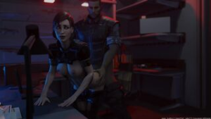 Sheppard said, “Go Fuck yourself!” Alright, bet..[Savagecabbage} - Mass Effect animation on Crohasit