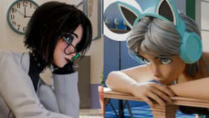 Shy futa dreams of fucking her friend again - ﻿3D animation on Crohasit