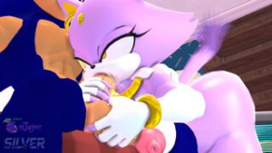 Sonic and Blaze - ﻿3D animation on Crohasit