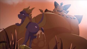Spyro and Magnus Animation (Enhanced) - 2D animation on Crohasit