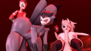 Stolas, Blitzo and Loona’s Fuckfest [Nicolaowo] - ﻿3D animation on Crohasit
