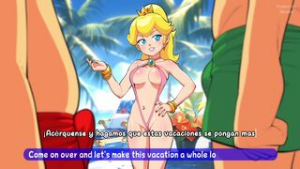 (Sub Esp) A Peachy Pool Party. - Mario animation on Crohasit