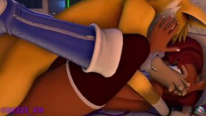 Tails and Sally [dez-fm] - ﻿3D animation on Crohasit