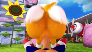 Tails riding Sonic - ﻿3D animation on Crohasit