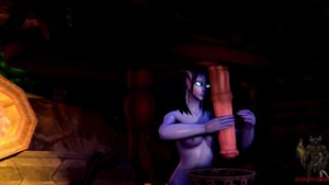 Tauren Milking at the Draenei Spa - World of Warcraft animation on Crohasit