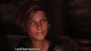 The Dragonborn Accepts Uthgerd’s Challenge by Izzyguy1234 - ﻿3D animation on Crohasit