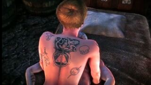 The Witcher 2 Ves Extended Romance scene - The Witcher animation on Crohasit