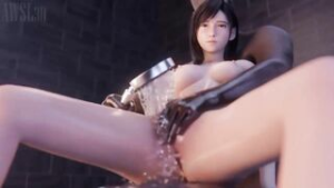 Tifa After-sex Shower [AWSL3D] - Final Fantasy animation on Crohasit