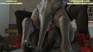 Tifa Lockhart fucked by two rat monsters - ﻿3D animation on Crohasit