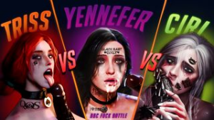 Triss VS Yennefer VS Ciri | BBC Fuck Battle | The Witcher 3 - The Witcher animation on Crohasit