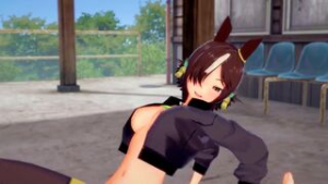 Uma musume futa sex - Uma Musume animation on Crohasit