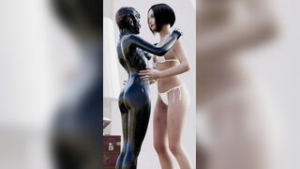 Venom kissing lucy - ﻿3D animation on Crohasit