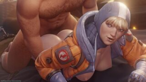 Wattson gets rewarded with some backshots. [Dzooworks] - Apex Legends animation on Crohasit