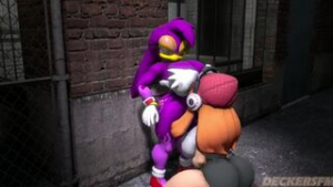 Wave with slut in the alley - ﻿3D animation on Crohasit