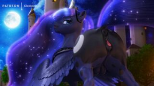 Wet Luna [clopician] - ﻿3D animation on Crohasit