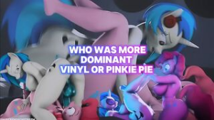 Who was more Dominant Vinyl Or Pinkie Pie(ScrewingWithSFM) - ﻿3D animation on Crohasit