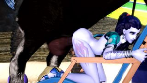 Widowmaker on vacation – Blueberg - Overwatch animation on Crohasit