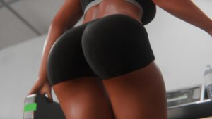 Working Out With Pharah (Black) [WaifuEnjoyer] - ﻿3D animation on Crohasit