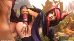 Xayah Doggy – Salsen3D - League of Legends animation on Crohasit
