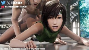 Yuffie Mounted - Final Fantasy animation on Crohasit