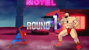 Zangief X Spider-man (tosgan2d) - Spiderman animation on Crohasit