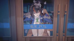 Zhu yuan attending to the criminal - zenless zone zero animation on Crohasit