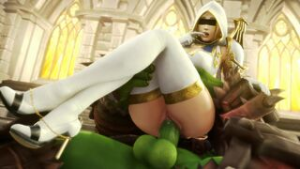 ?Noname55?Luna riding an Orc dick 4K upscaled - ﻿3D animation on Crohasit