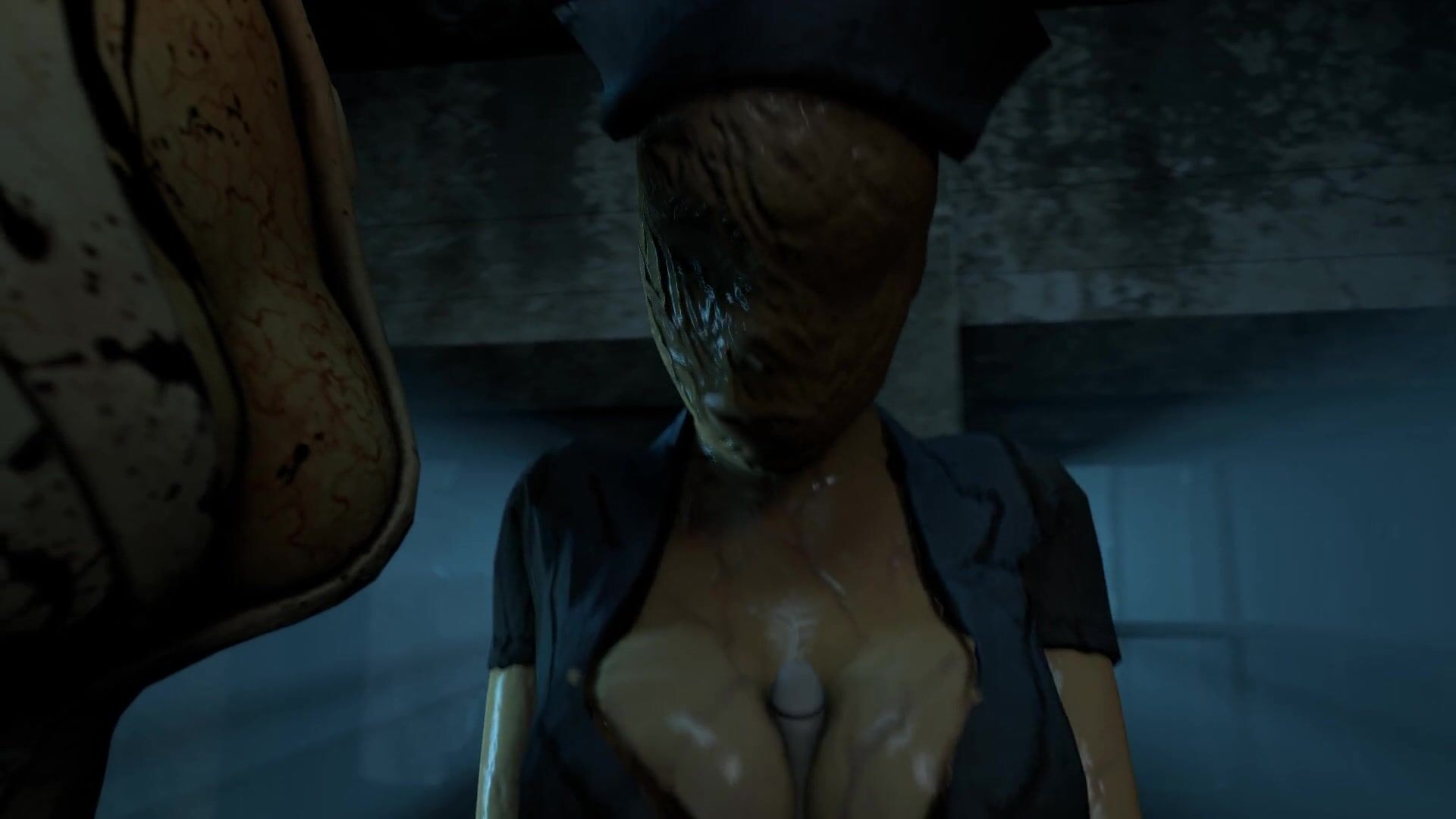 Bubble head nurse paizuri (Silent Hill) - Silent Hill animation on Crohasit