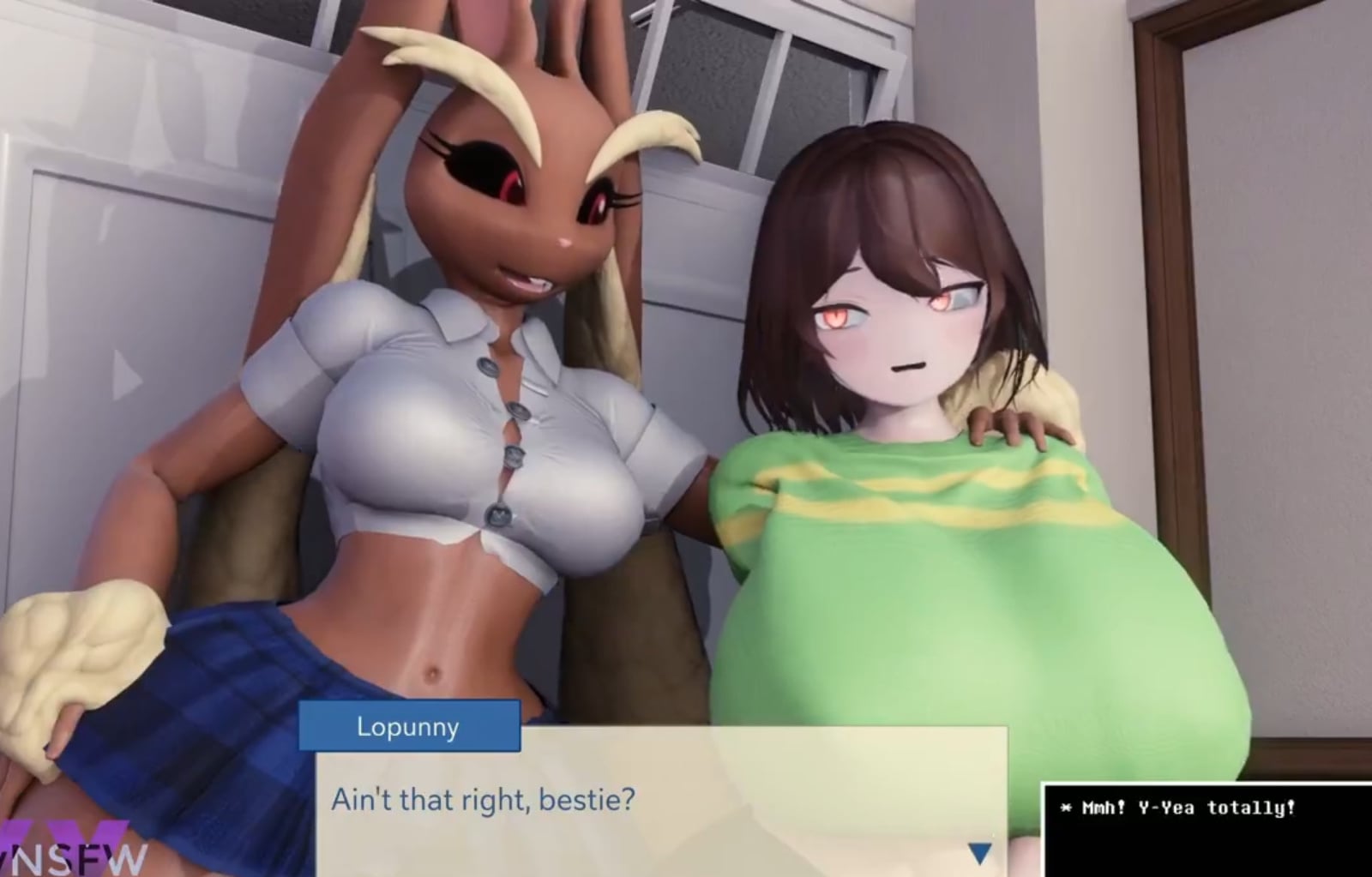 Chara vs Lopunny - ﻿3D animation on Crohasit
