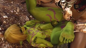 futa x femboy goblin - ﻿3D animation on Crohasit