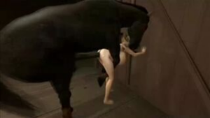 harley and the horse – rough ver - ﻿3D animation on Crohasit