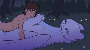 hiccup fuck a Light Fury - How to train your dragon animation on Crohasit