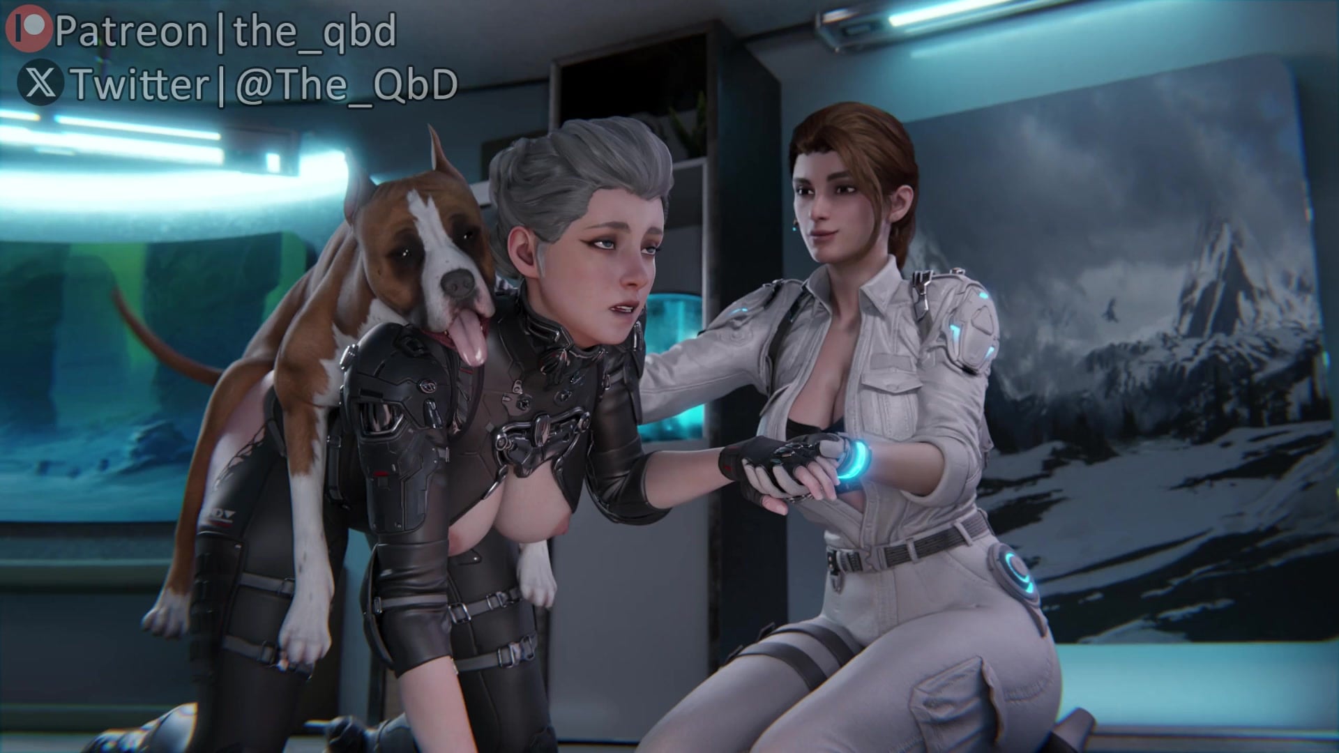Ines & Hailey [The_QbD] - ﻿3D animation on Crohasit