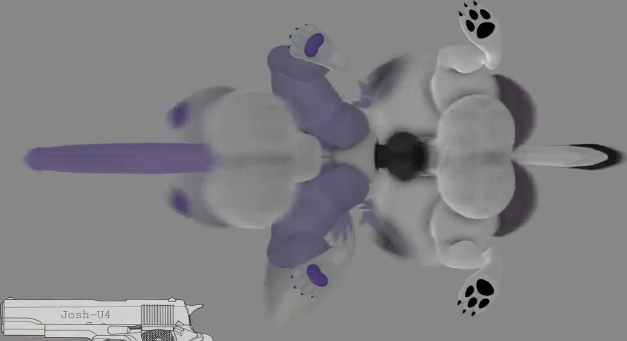 Loona x Roxanne wolf - ﻿3D animation on Crohasit