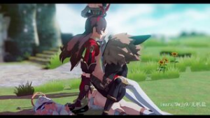 lumine amber jean x hilichurl - ﻿3D animation on Crohasit