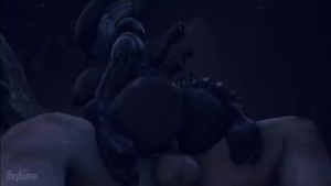 man plaps xeno - Alien (franchise) animation on Crohasit