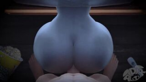 sadako in the tv - ﻿3D animation on Crohasit