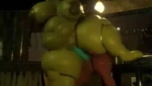 springtrap gives the guard a warm welcome - Five Nights at Freddy's animation on Crohasit