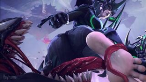 venom licking hela’s feet - Marvel animation on Crohasit
