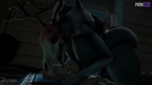 wendigo fucks man in shack - rule34 animation on Crohasit